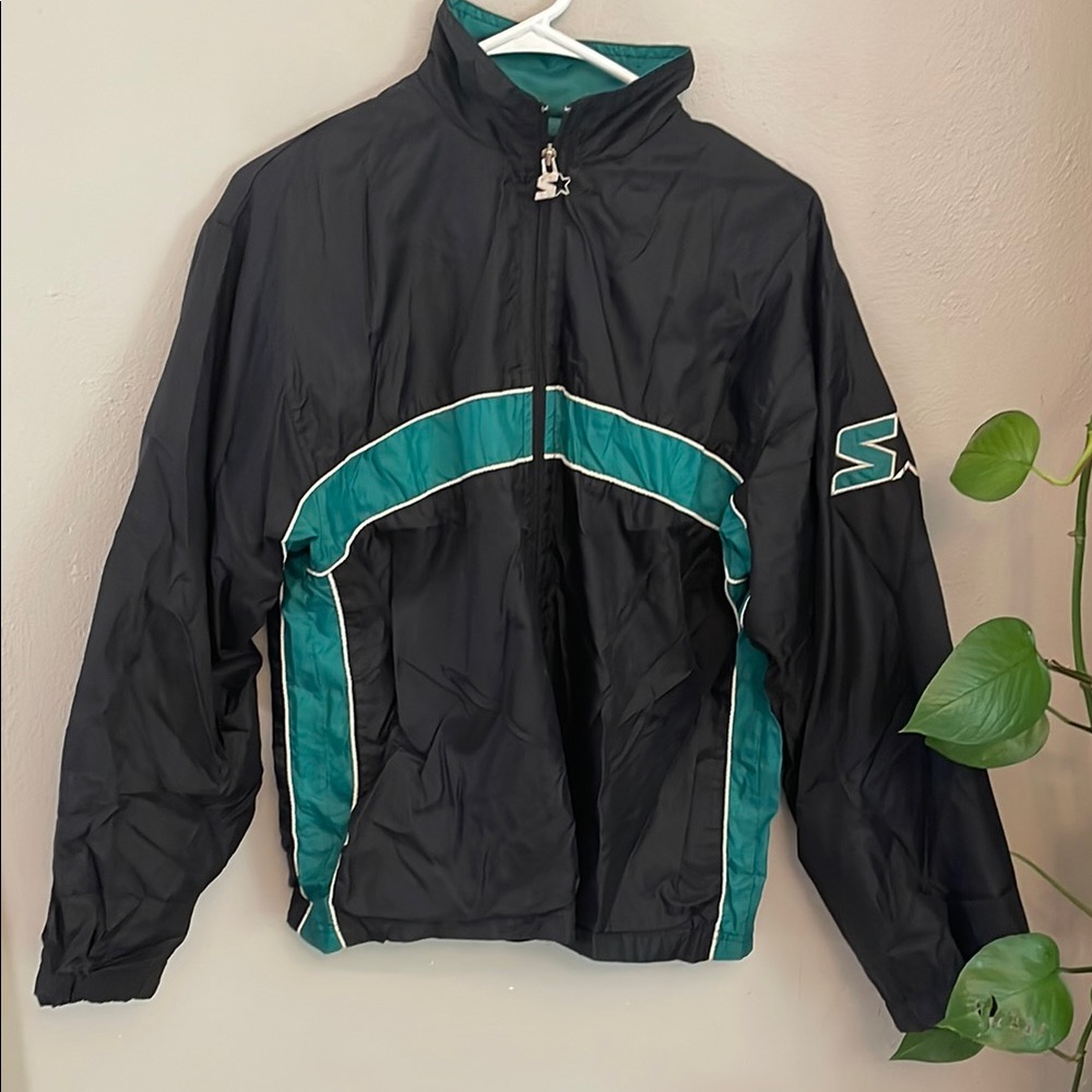 Vintage STARTER Teal and Black Jacket